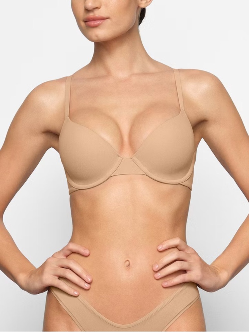 SKIMS Fits Everybody T-Shirt Bra 34D Ochre NWT